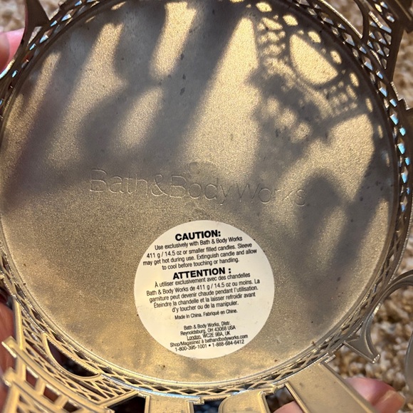 Bath & Body Works Paris Candle Holder - Silver and Pink - Picture 4 of 4